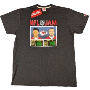 New Homage Kansas City Chiefs NFL Jam Graphic T Shirt sz L LARGE Mahomes Kelce